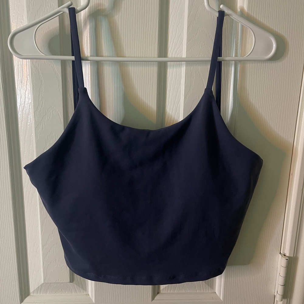 Work out top -navy blue size 12